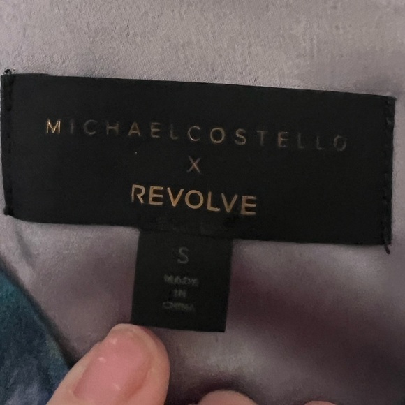 Michael Costello x REVOLVE Banks Mini Dress in Oil Abstract Print - Picture 8 of 10